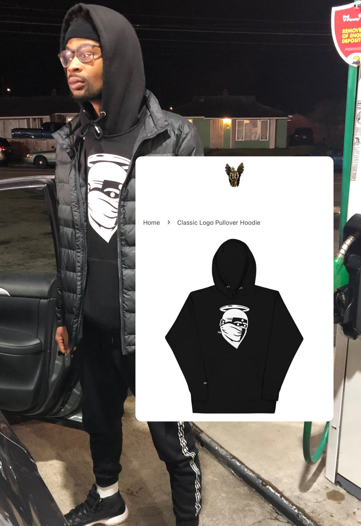 Classic Logo Pullover Hoodie